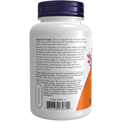 Quercetina con bromelina