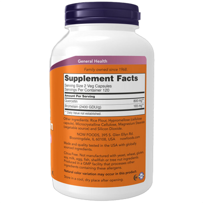 Quercetina con bromelina