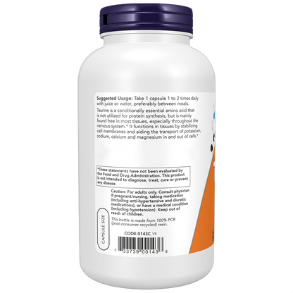Taurina a doppia concentrazione, 1.000 mg