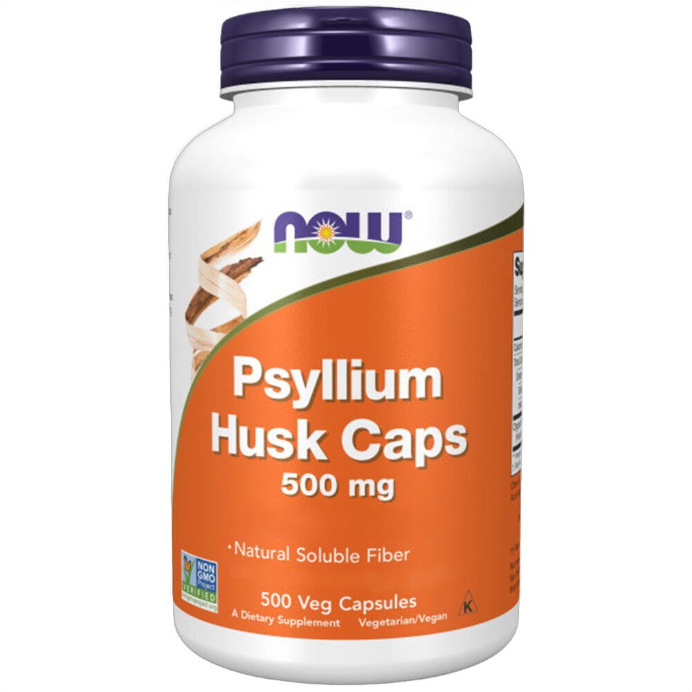Capsule di buccia di psillio, 500 mg