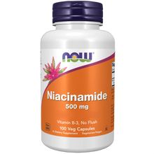 Niacinamida (vitamina B3) sin enrojecimiento, 500 mg