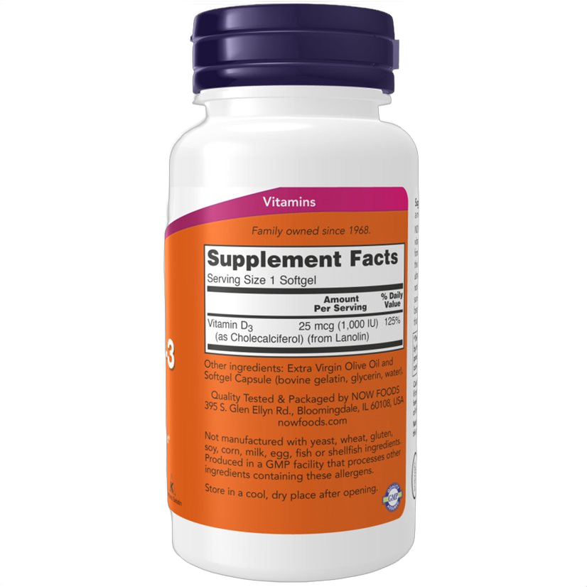 Vitamin D3, 1.000 IE