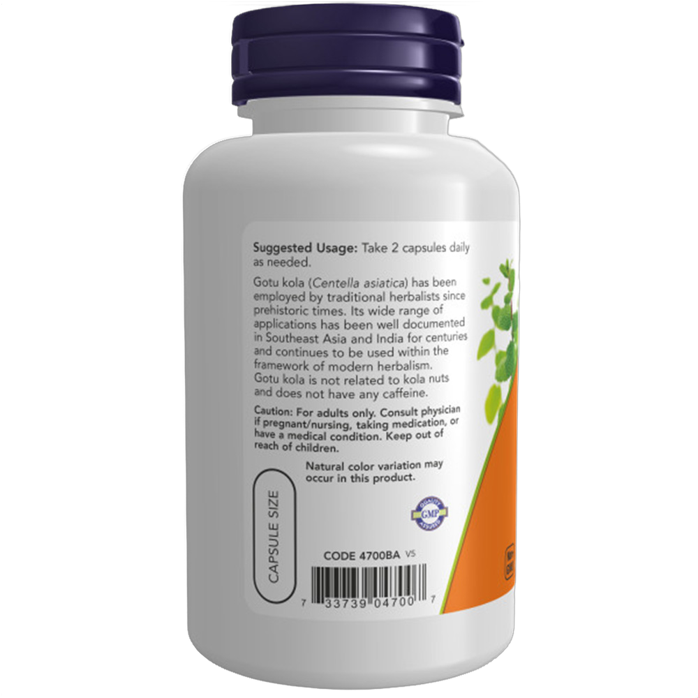 Gotu Kola, Centella asiática, 450 mg