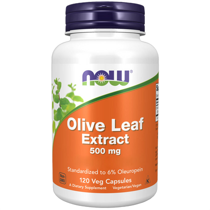 Extrait de feuille d'olivier, 500 mg