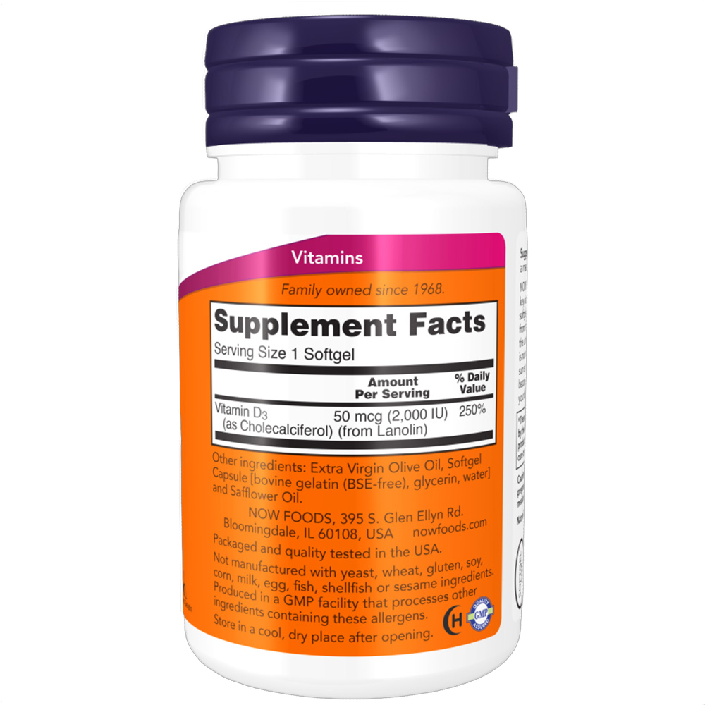 Vitamin D3, 2.000 IE