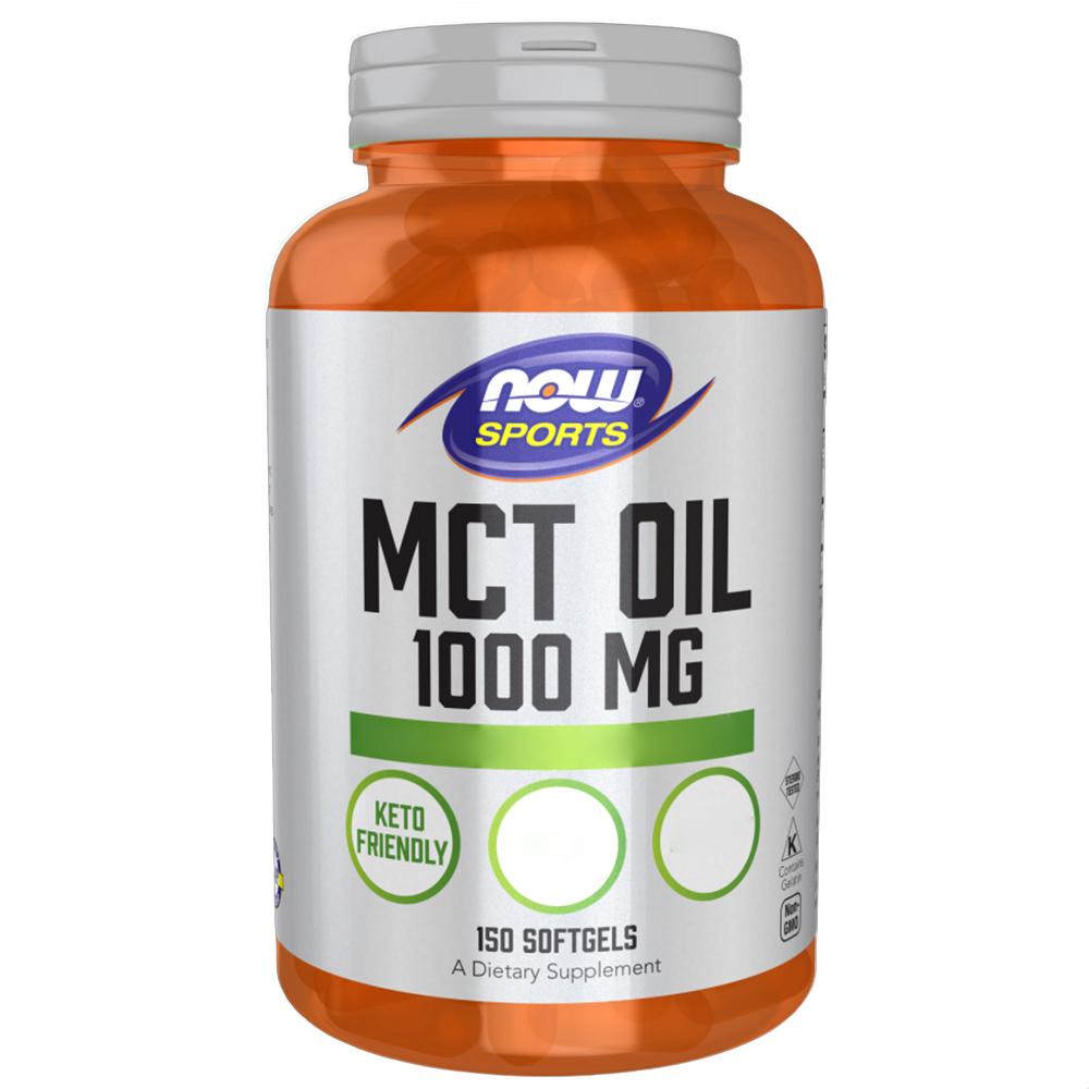 Huile MCT (triglycérides à chaîne moyenne), 1 000 mg