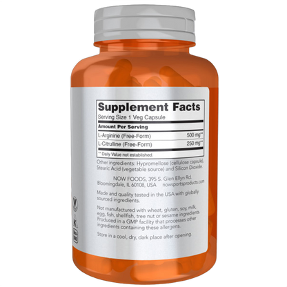Arginine & Citrulline, 500 mg/250 mg