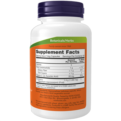 Cranberry Caps with Added Vitamin C