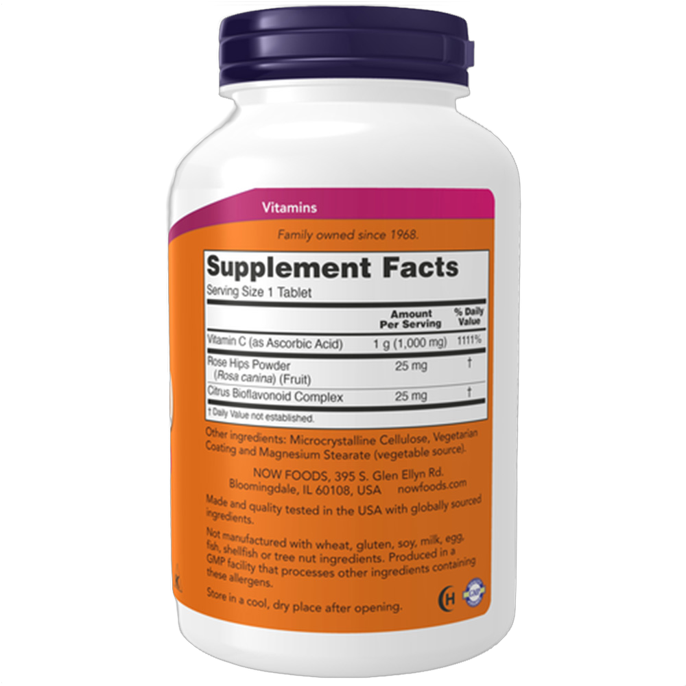 Vitamin C, 1000mg with Rose Hips & Bioflavonoids