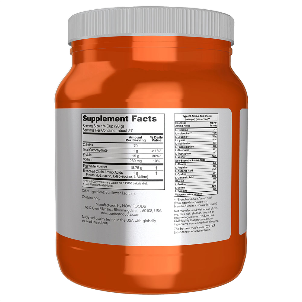 Proteine dell'albume d'uovo, polvere non aromatizzata