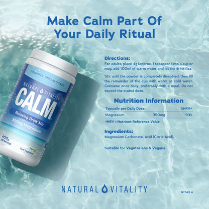 Bebida relajante CALM®, sin sabor