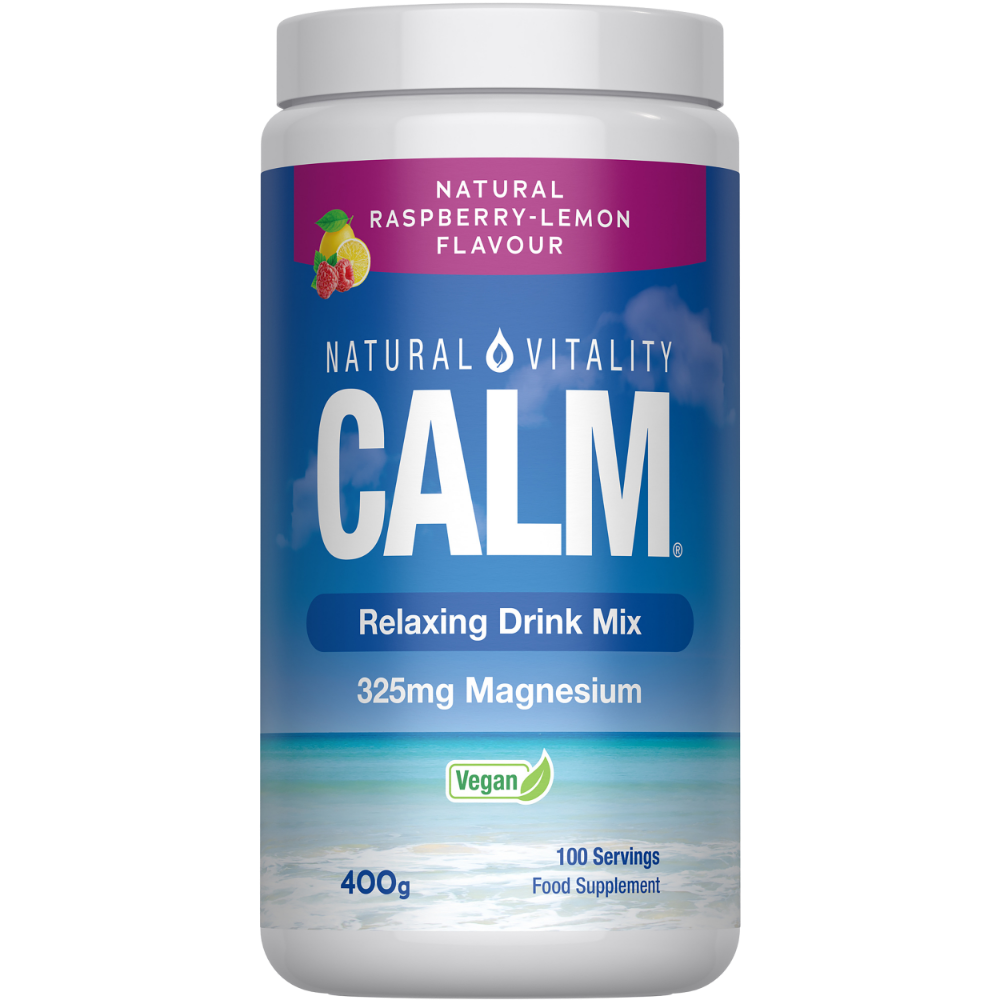 Bebida relajante CALM®, sabor frambuesa y limón