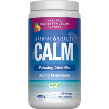 Bebida relajante CALM®, sabor frambuesa y limón