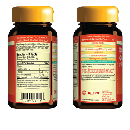 BioAstin Hawaiian Astaxanthin, 12 mg