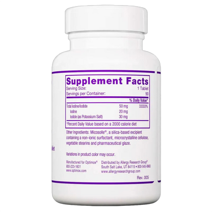 Iodoral, IOD-50, Iode/iodure de potassium haute puissance, 50 mg