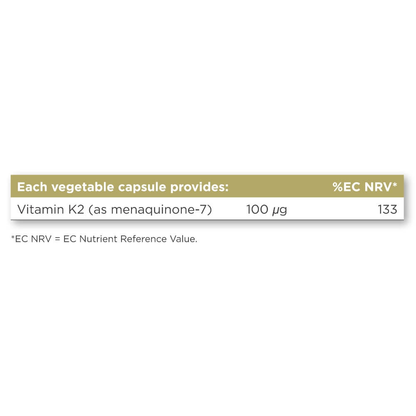 Natural Vitamin K2 (MK-7), 100 µg