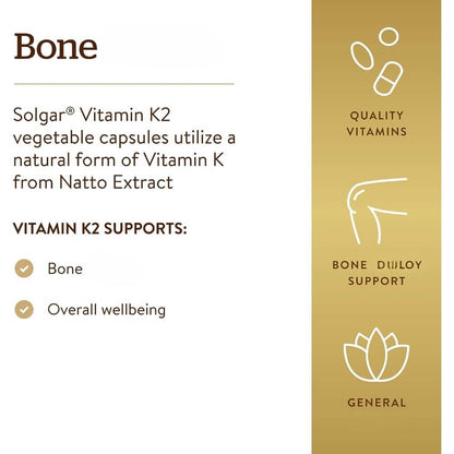 Natural Vitamin K2 (MK-7), 100 µg