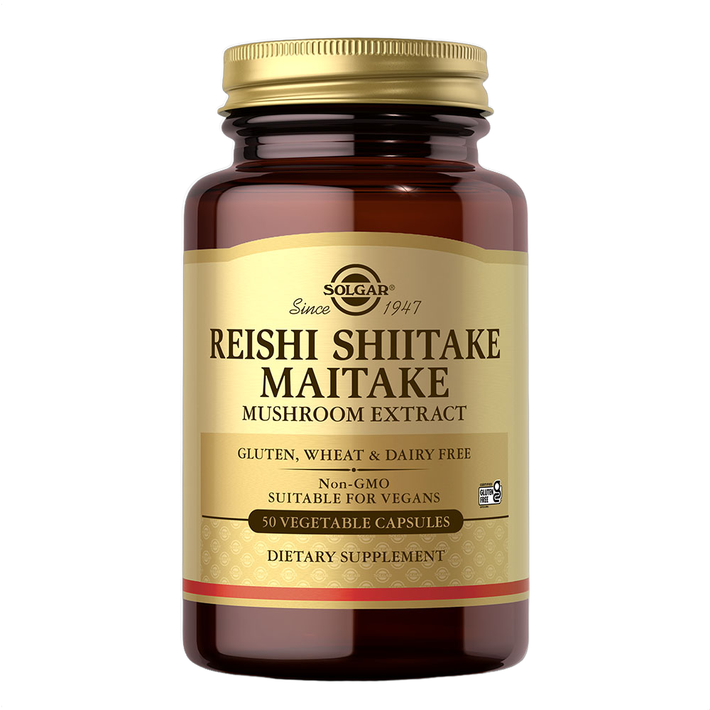 Reishi, Shiitake, Maitake, Extracto de hongos