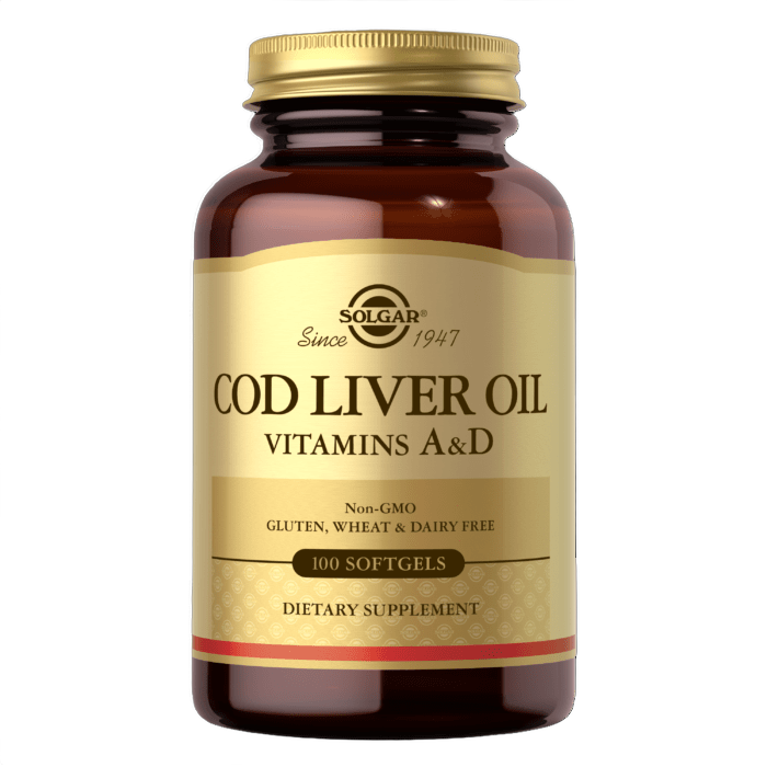 (Aceite de hígado de bacalao), vitamina A y D