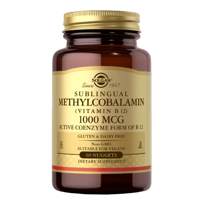 Metilcobalamina sublingual (vitamina B12), 1.000 mcg