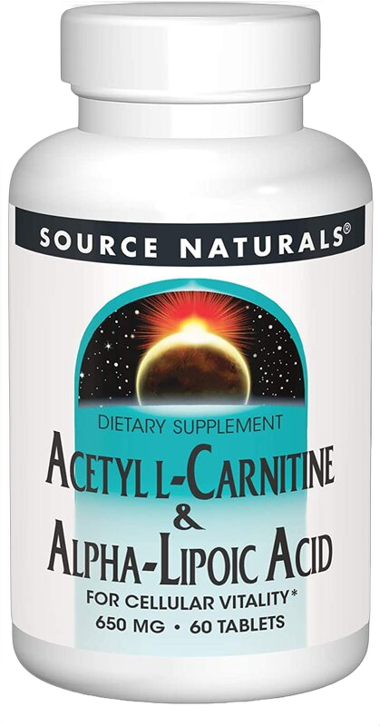 Acetyl L-Carnitine & Alpha-Lipoic Acid, 650mg