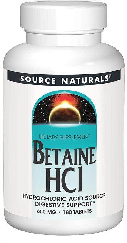 Betaina HCl, 650 mg