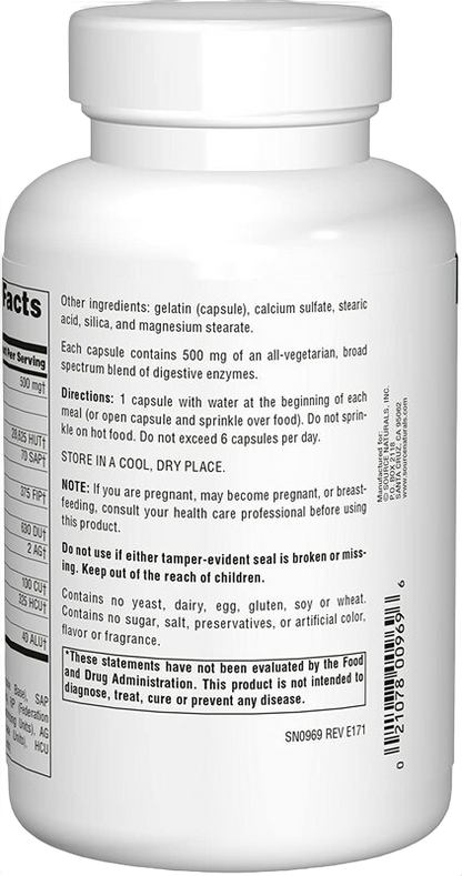 Enzimi essenziali quotidiani, 500 mg