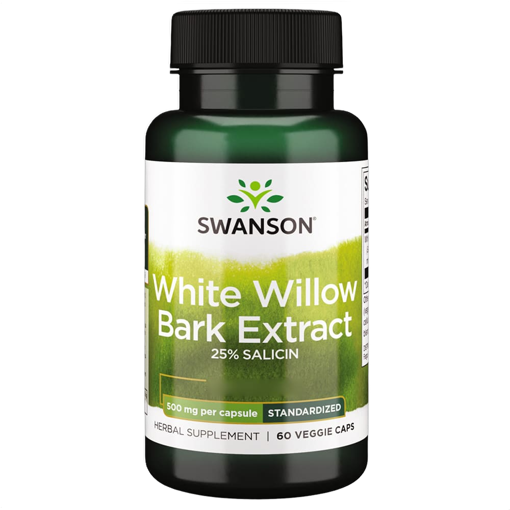 Extracto de corteza de sauce blanco, 500 mg