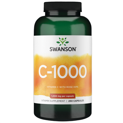Vitamina C con escaramujo, 1.000 mg