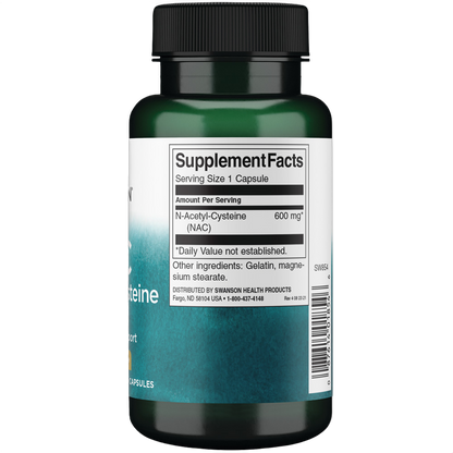 N-acetilcisteína, 600 mg