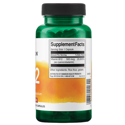 Vitamin B12, 500mcg