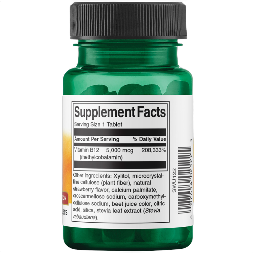 Vitamin B12 Methylcobalamin, 5000mcg