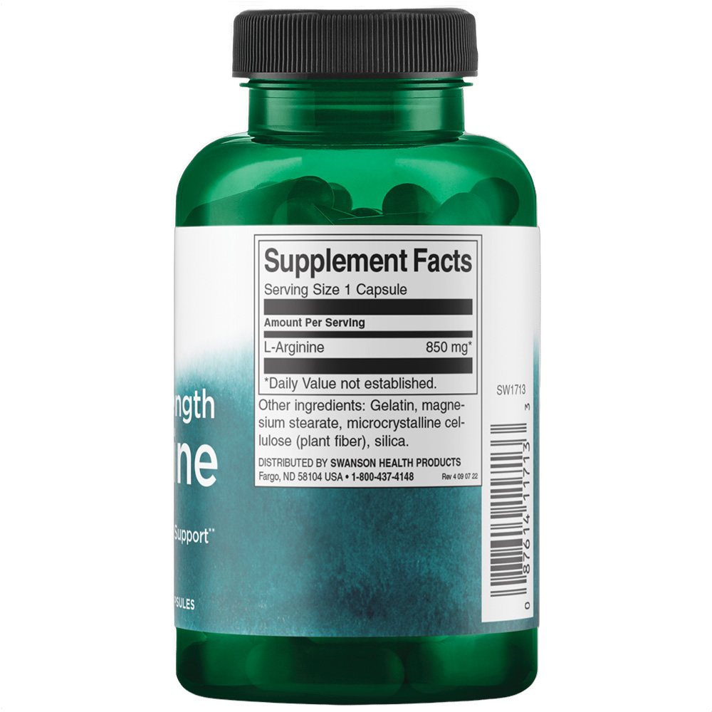 L-Arginine Maximum Strength, 850mg