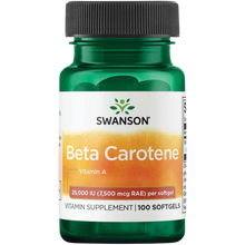 Beta carotene, 25.000 UI (7500 mcg)