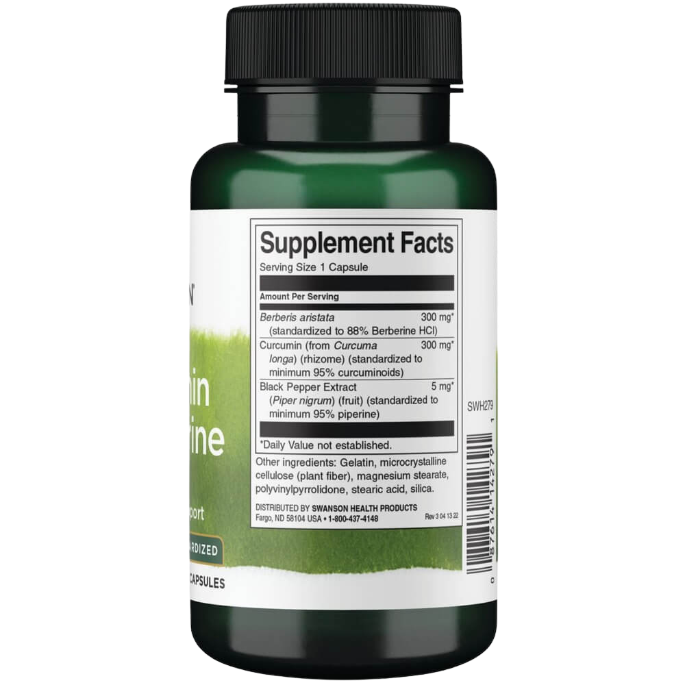 Curcumina e berberina con pepe nero