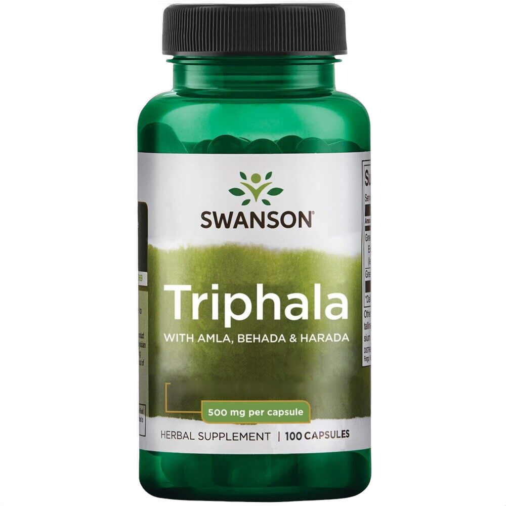 Triphala con Amla Behada e Harada, 500 mg