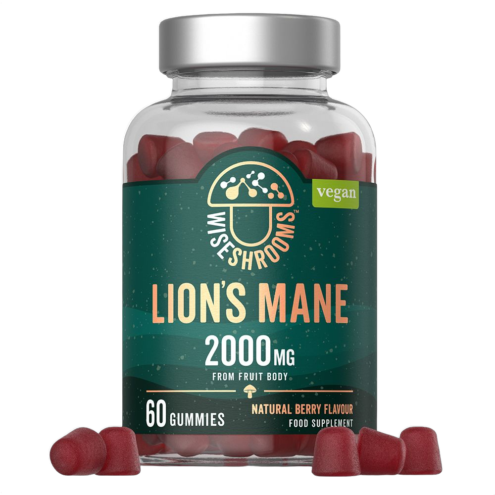Lion's Mane, (Melena de león) Gominolas, 2.000 mg, sabor a bayas