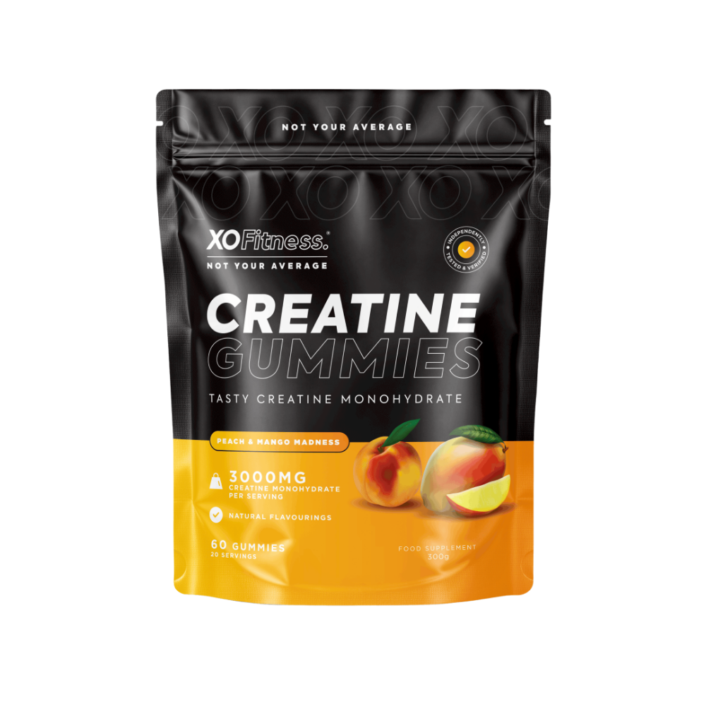 Gominolas de creatina, sabor melocotón y mango, 3000 mg