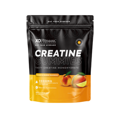 Gominolas de creatina, sabor melocotón y mango, 3000 mg
